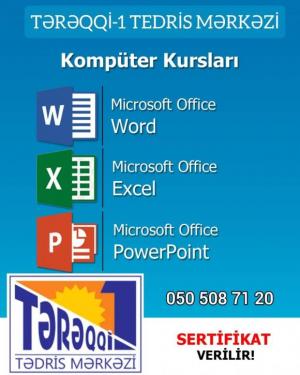 Kompüter kursları (word, excell, windows) ()