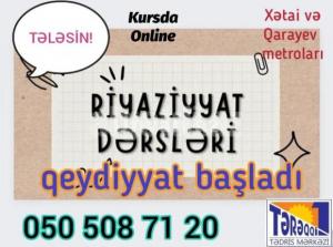 Riyaziyyat dərsləri - qeydiyyat başladı ()