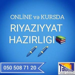 Riyaziyyat hazırlığı (online və kursda) ()