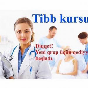 Tibb kurslarında maraqlı olanlara – yeni qruplara qeydiyyat başlanmışdır