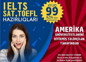 İELTS, SAT, TOEFL hazırlığına tələsin