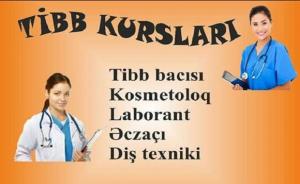 Tibb kurslarına APREL ayı üçün yeni qrup yığılır