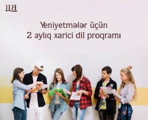 Yeniyetmələr üçün 2 aylıq xarici dili proqramı