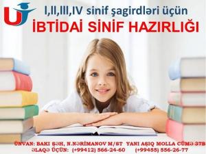 İbtidai sinif hazırlığını bizə həvalə edin