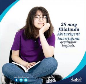 Hədəf Kurslarında IX-X siniflər üzrə abituriyent hazırlığına qeydiyyat başlandı.