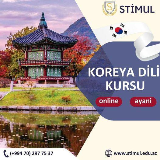 Koreya dili kurslarımıza qəbul edirik