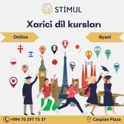 Xarici dil kurslarına online və əyani dəvətlisiniz