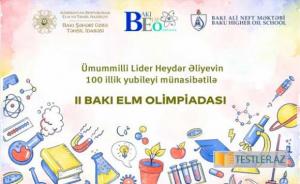 Bakıda II Bakı Elm Olimpiadası keçiriləcək