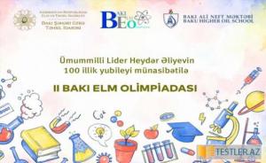 II Bakı Elm Olimpiadasının I mərhələsinin tarixi açıqlanıb