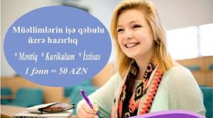 Müəllimlərin İşə Qəbulu üzrə Hazırlıqı bizə etibar edin