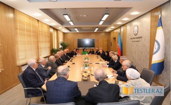 Ulu Öndərin zəngin həyat yolu hər bir azərbaycanlı üçün nümunədir - BDU-da görüş Ulu Öndərin zəngin həyat yolu hər bir azərbaycanlı üçün nümunədir - BDU-da görüş