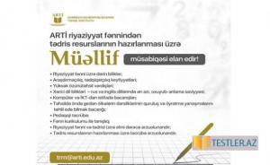 Tədris resurslarının hazırlanması üzrə müəllif müsabiqəsi elan edilir