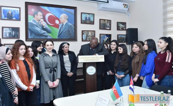 Kubanın vitse-prezidenti ADU-nun qonağı olub