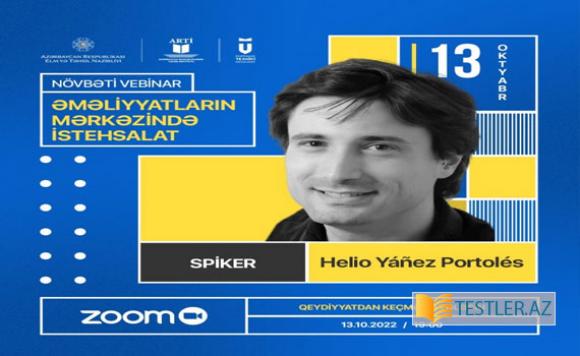 "Əməliyyatların mərkəzində istehsalat" adlı vebinar keçiriləcək