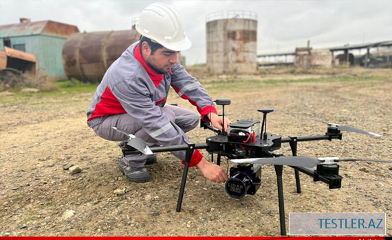 Yeni istehsal olunan Azərbaycan dronlarının sınağı keçirilib